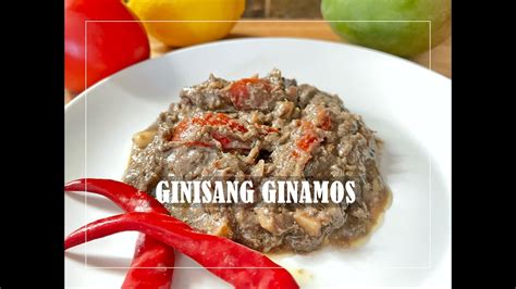 Ginisang Ginamos ( Bisaya Recipe ) .